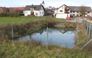 Umbau und Reparatur des Dorfweihers in Teugn